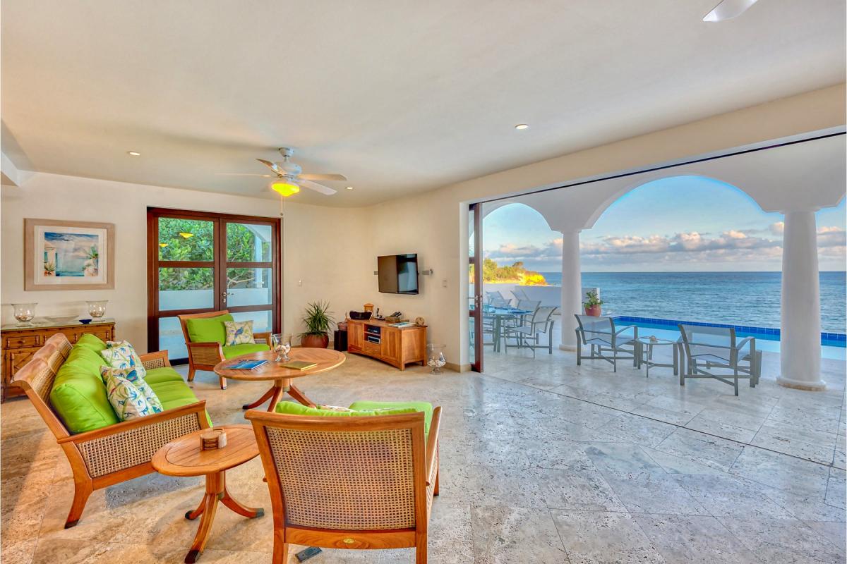 Pool Villa St Martin - Living room